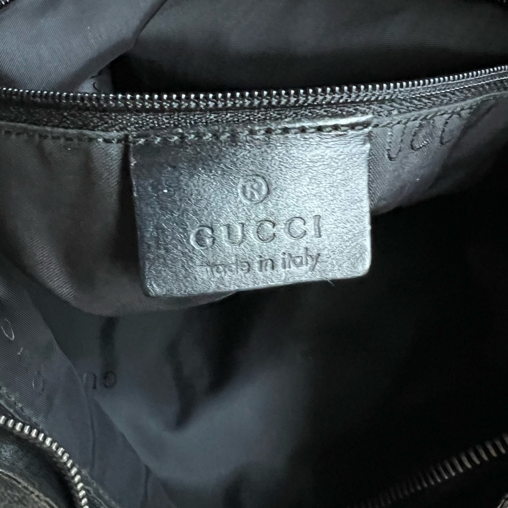 Gucci vintage nylons and leather black shoulder bag - Picture 6 of 16